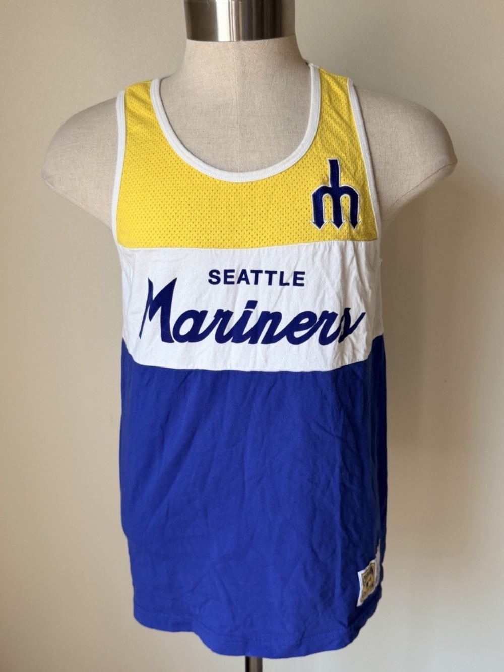 Seattle Mariners Mitchell and Ness Tank Jersey Sz Medium